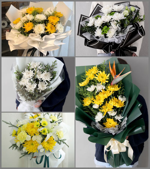 广东江门市开平市蚬冈镇蚬南村白事花束代送